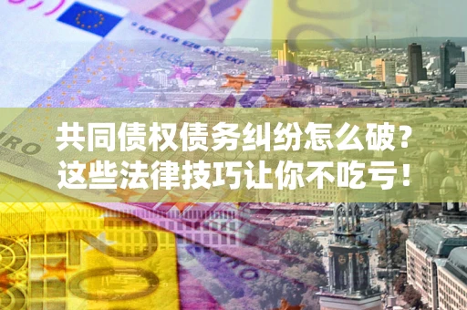 北京共同债权债务纠纷怎么破？这些法律技巧让你不吃亏！
