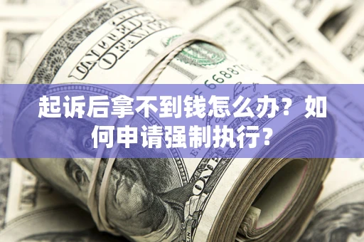 北京起诉后拿不到钱怎么办？如何申请强制执行？