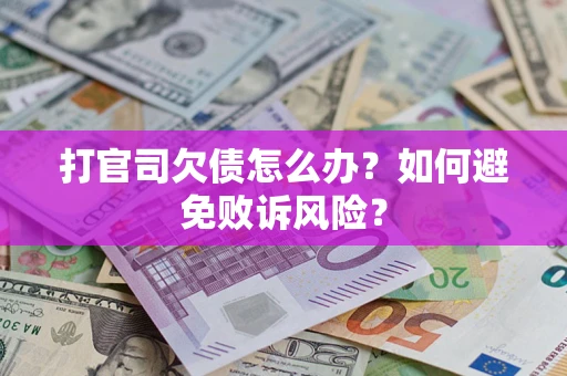 北京打官司欠债怎么办？如何避免败诉风险？