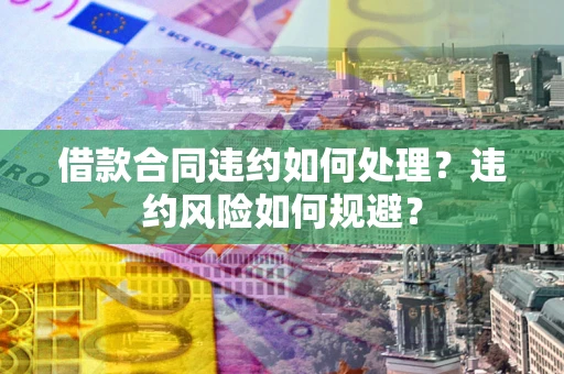 北京借款合同违约如何处理？违约风险如何规避？