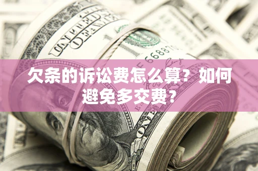 北京欠条的诉讼费怎么算？如何避免多交费？
