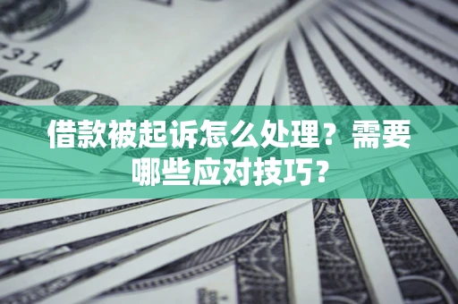北京借款被起诉怎么处理？需要哪些应对技巧？