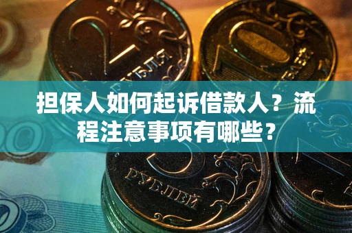 北京担保人如何起诉借款人？流程注意事项有哪些？